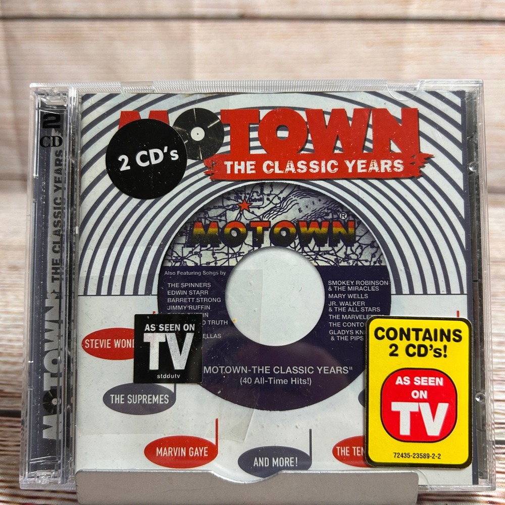 Motown The Classic Years 2 CD Set 40 All-Time Hits Various Artists